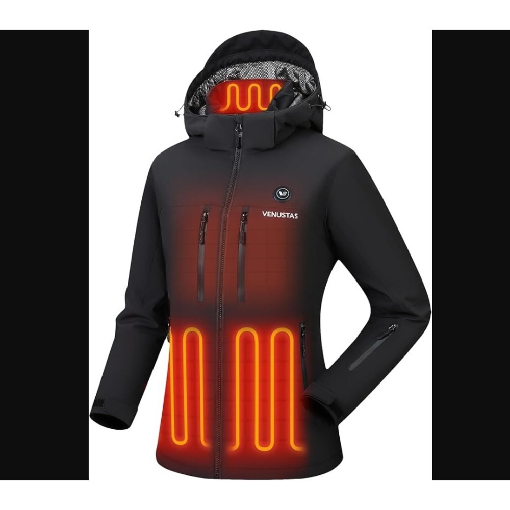 Venustas Heated Jacket with Battery, Waterproof and Insulated, Heated Pockets